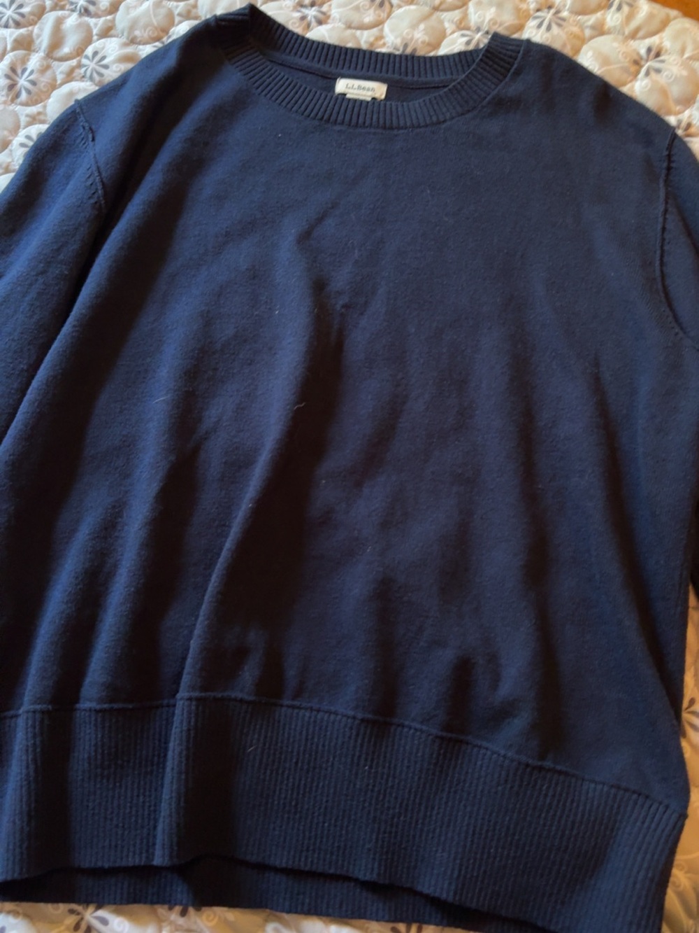 L.L. Bean Women’s Navy Crewneck Sweater